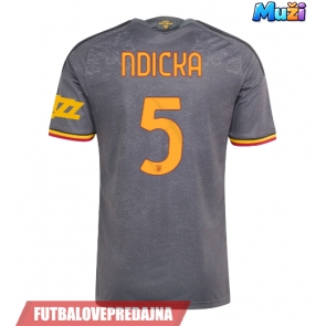 Lacne Muži Futbalové dres AS Roma Evan Ndicka #5 2026-27 Krátky Rukáv - Tretina